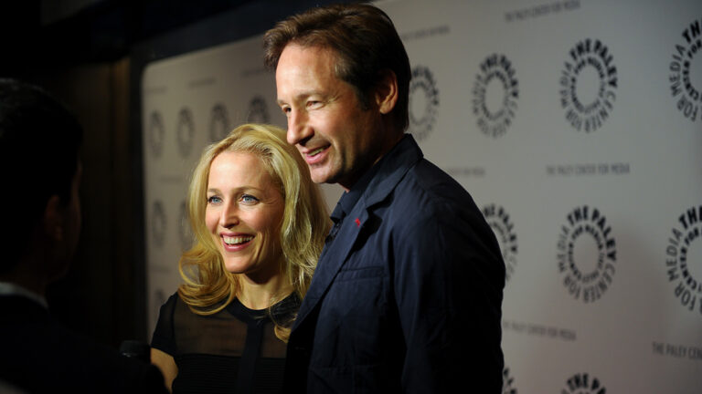 David Duchovny and Gillian Anderson in New York in October 2015.